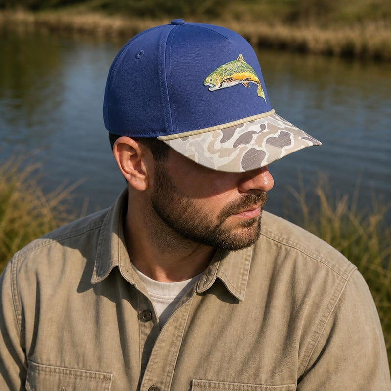 Wild Brims Hats, Brook Trout Light Camo, Navy