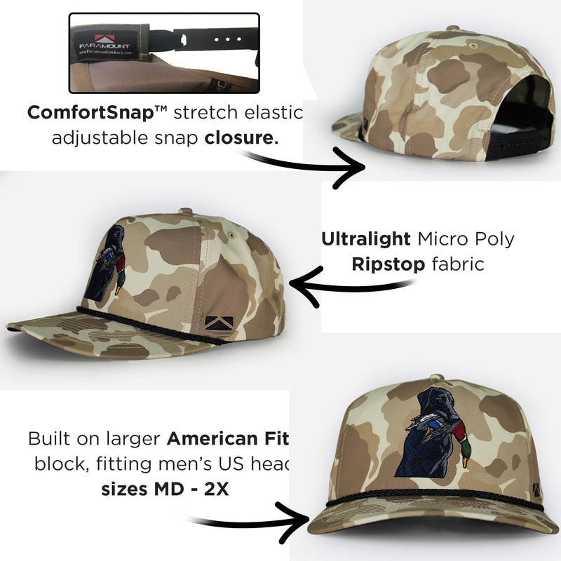 Paramount Outdoors Baseball Cap for Men with Wax Cloth Visor on Heavy Cotton Canvas Fabric (Olive - OSFA)