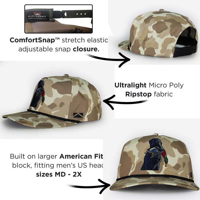 Paramount Outdoors Baseball Cap for Men with Wax Cloth Visor on Heavy Cotton Canvas Fabric (Olive - OSFA)