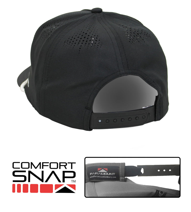 Paramount Outdoors Sunset Fish Silhouetee Performance Trucker Hat Mountain Fishing Rope Cap (Slate - OSFA)