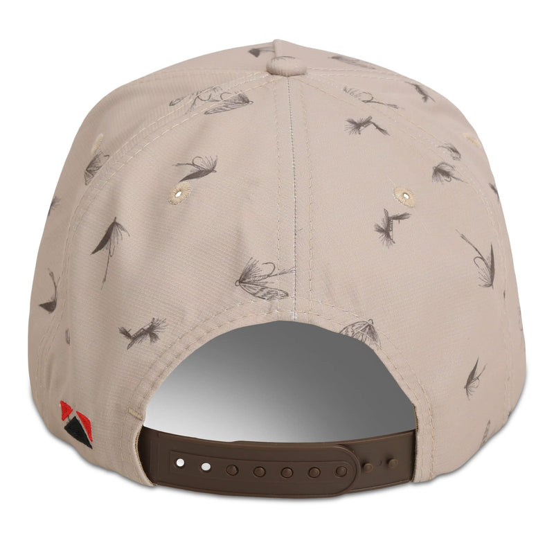 Paramount Outdoors Dead Drift Fly Fishing Patch 5-Panel Vintage Trucker Rope Cap, Fly Fishing Cap