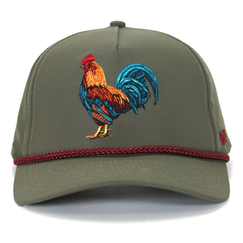 Paramount Outdoors Turkey Feather Bottomland Mesh Back Comfort Snap Snapback, Turkey Hunting Cap