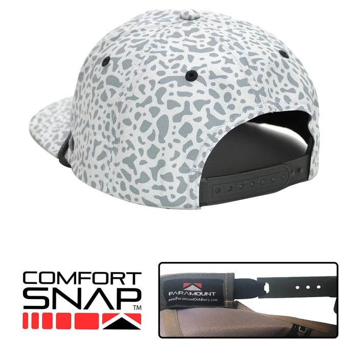 Paramount Outdoors Hat 5-Panel Throwback Fly Fishing Trucker hat with Quick Dry Fabric and Stretch Comfort Snapback