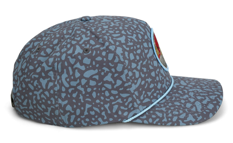 Paramount Outdoors Dead Drift Fly Fishing Patch 5-Panel Vintage Trucker Rope Cap, Fly Fishing Cap