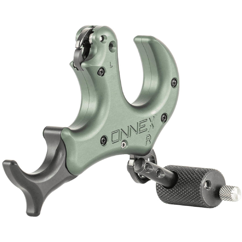 Stan OnneX Resistance Archery Release – Ergonomic 3 & 4 Finger Grip, Universal Handle Platform, Crisp Searing System, Trainer Lock, Modular Fit, Heavy Metal, L