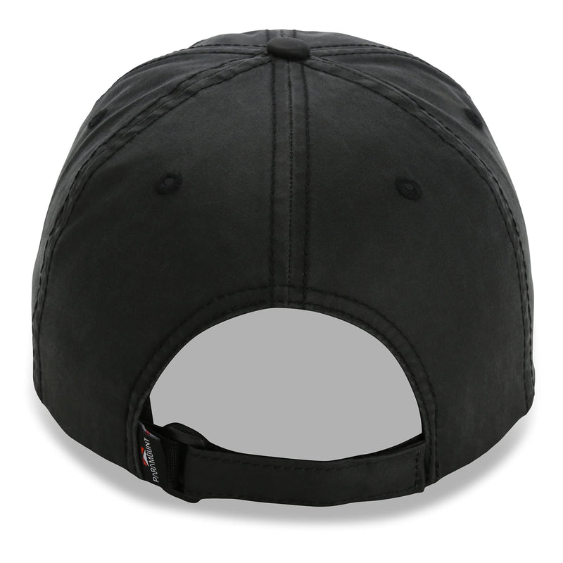 Paramount Outdoors Waxed Cloth American Flag Cap American Fit US Flag Cap Fits Head Size MD - 2X (Brown)