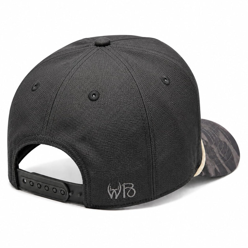 Wild Brims Hats, Deer Antler Black Camo, Black