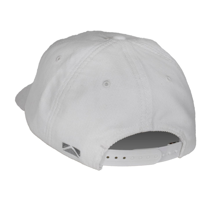 Paramount Outdoors Corduroy Hat Comfort Snapback Retro Waterfowl Snow Goose Hunting Cap (White Corduroy- OSFA)