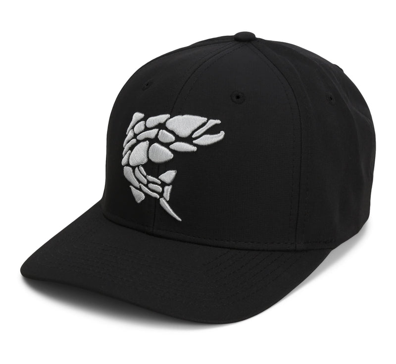 Paramount Outdoors Rock Fish 3-D Puff Embroidery Fishing Hat Salmon Trout Fly Fishing Baseball Cap (Olive)