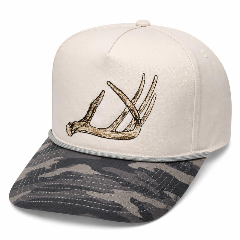 Wild Brims Hats, Deer Antler Black Camo, Stone