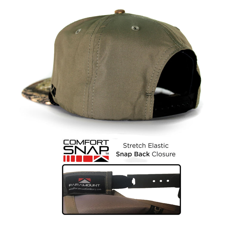 Paramount Outdoors Baseball Cap for Men with Wax Cloth Visor on Heavy Cotton Canvas Fabric (Olive - OSFA)