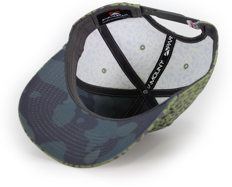 Paramount Outdoors Sunset Fish Silhouetee Performance Trucker Hat Mountain Fishing Rope Cap (Slate - OSFA)