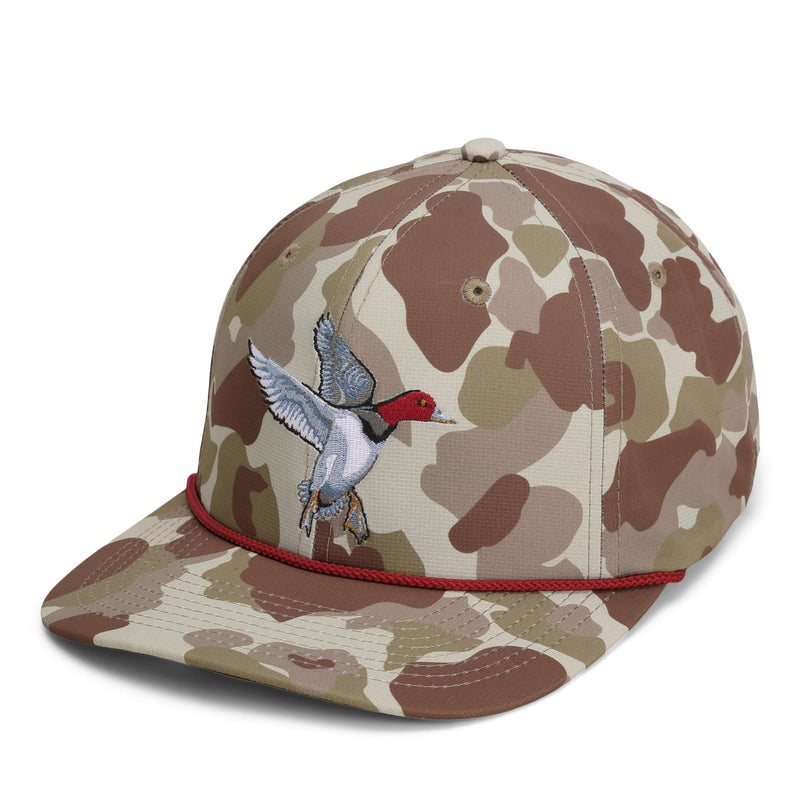 Paramount Outdoors Hat 5-Panel Throwback Fly Fishing Trucker hat with Quick Dry Fabric and Stretch Comfort Snapback