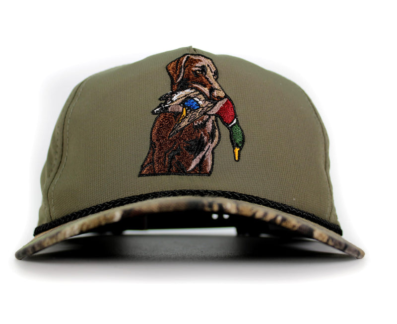 Paramount Outdoors Baseball Cap for Men with Wax Cloth Visor on Heavy Cotton Canvas Fabric (Olive - OSFA)