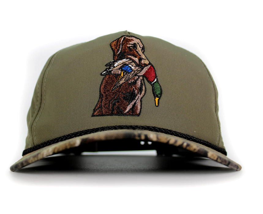 Paramount Outdoors Baseball Cap for Men with Wax Cloth Visor on Heavy Cotton Canvas Fabric (Olive - OSFA)