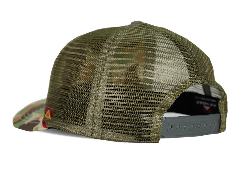 Paramount Outdoors Turkey Feather Bottomland Mesh Back Comfort Snap Snapback, Turkey Hunting Cap