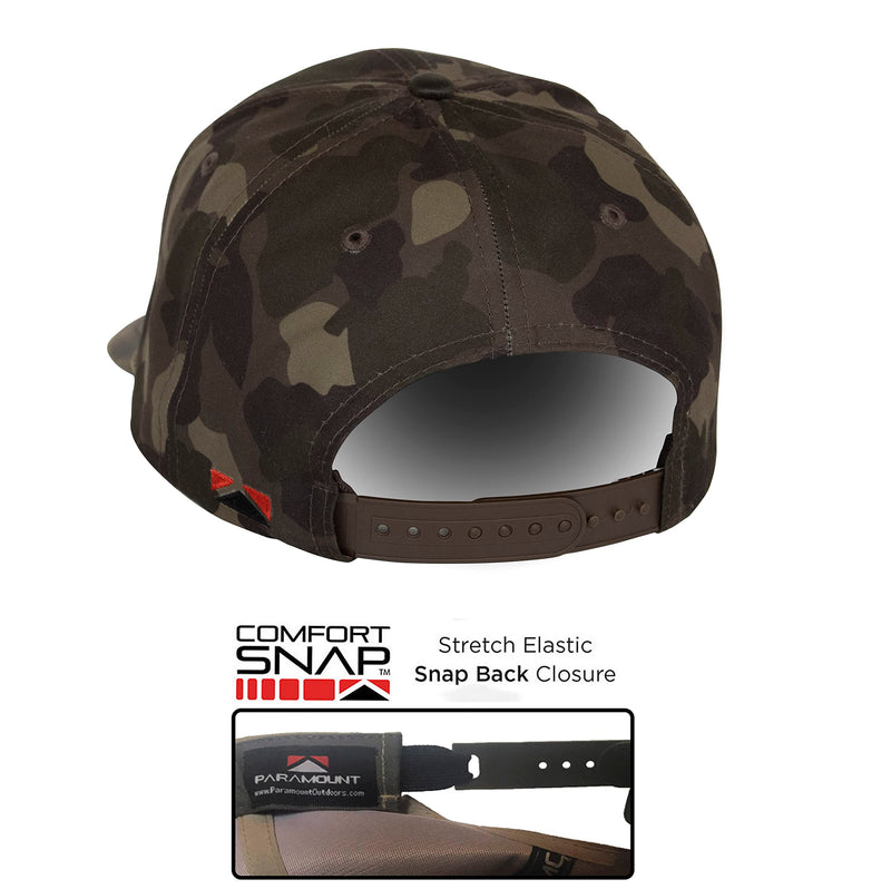 Paramount Outdoors Hat 5-Panel Throwback Fly Fishing Trucker hat with Quick Dry Fabric and Stretch Comfort Snapback