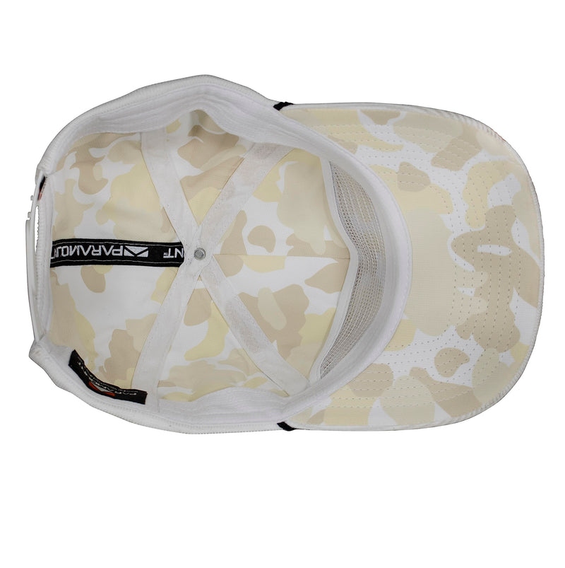 Paramount Outdoors Corduroy Hat Comfort Snapback Retro Waterfowl Snow Goose Hunting Cap (White Corduroy- OSFA)