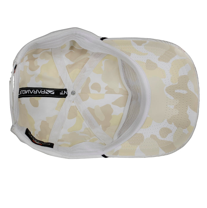 Paramount Outdoors Corduroy Hat Comfort Snapback Retro Waterfowl Snow Goose Hunting Cap (White Corduroy- OSFA)