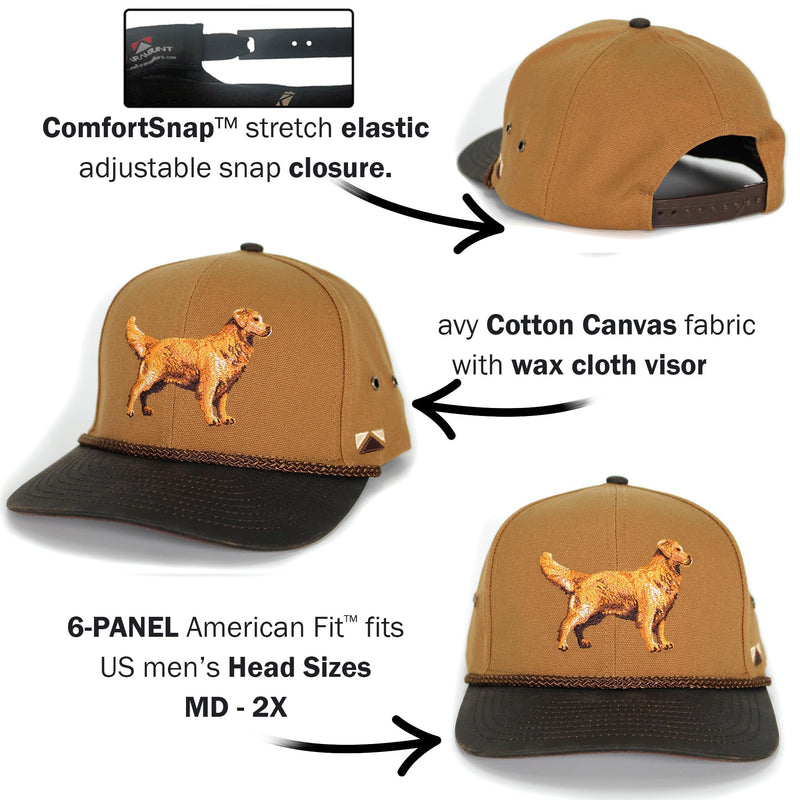 Paramount Outdoors Baseball Cap for Men with Wax Cloth Visor on Heavy Cotton Canvas Fabric (Olive - OSFA)