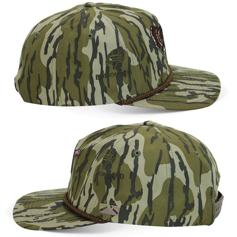 Paramount Outdoors Hat 5-Panel Throwback Fly Fishing Trucker hat with Quick Dry Fabric and Stretch Comfort Snapback