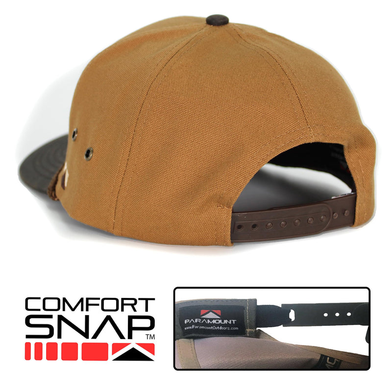 Paramount Outdoors Baseball Cap for Men with Wax Cloth Visor on Heavy Cotton Canvas Fabric (Olive - OSFA)
