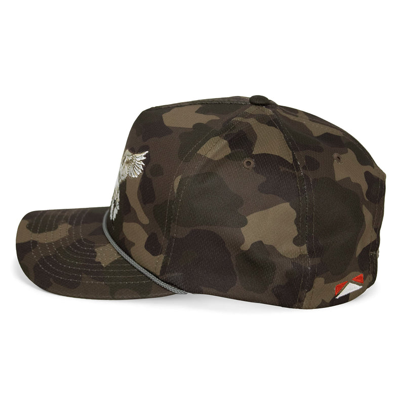 Paramount Outdoors Turkey Feather Bottomland Mesh Back Comfort Snap Snapback, Turkey Hunting Cap
