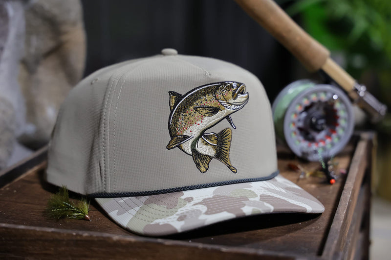 Paramount Outdoors Turkey Feather Bottomland Mesh Back Comfort Snap Snapback, Turkey Hunting Cap