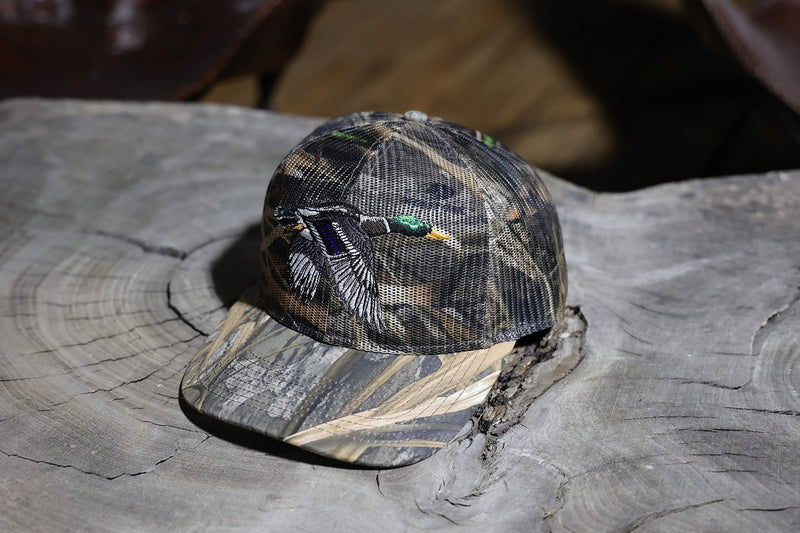 Paramount Outdoors Drake Mallard All Mesh Camo Duck Hunting Cap, Shadowgrass Habitat, ComfortSnap Snapback, One Size