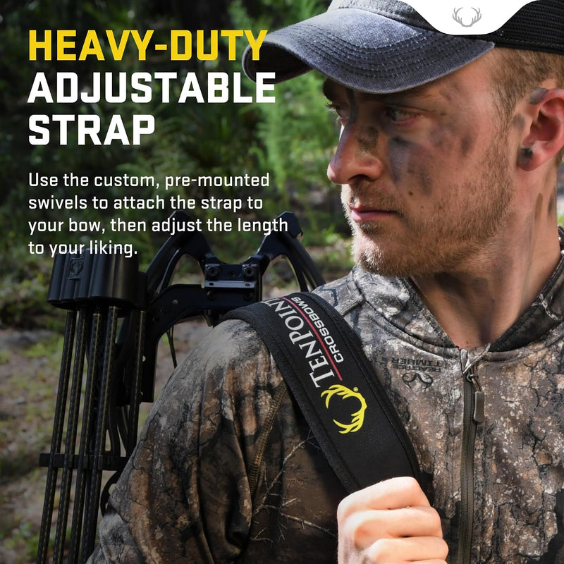 TenPoint neoprene sling adjustable strap and logo