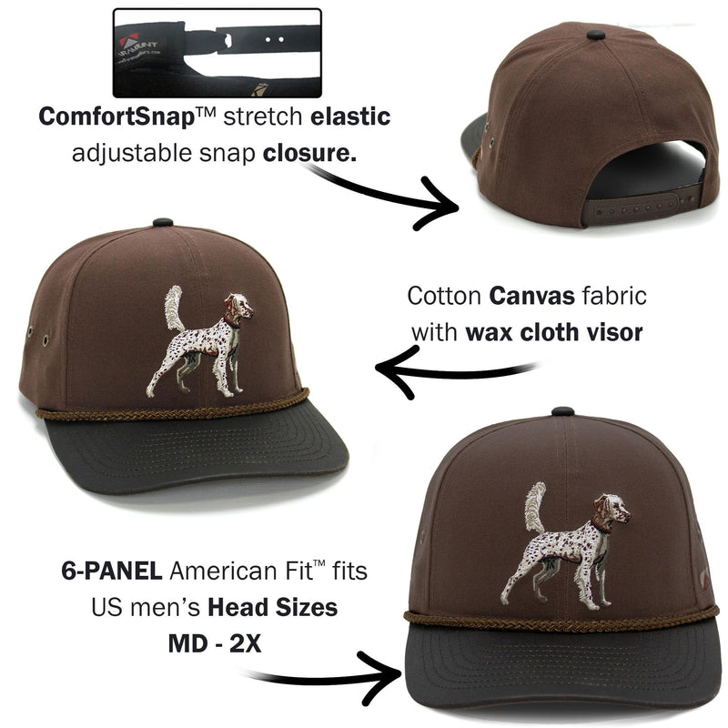 Paramount Outdoors Baseball Cap for Men with Wax Cloth Visor on Heavy Cotton Canvas Fabric (Olive - OSFA)