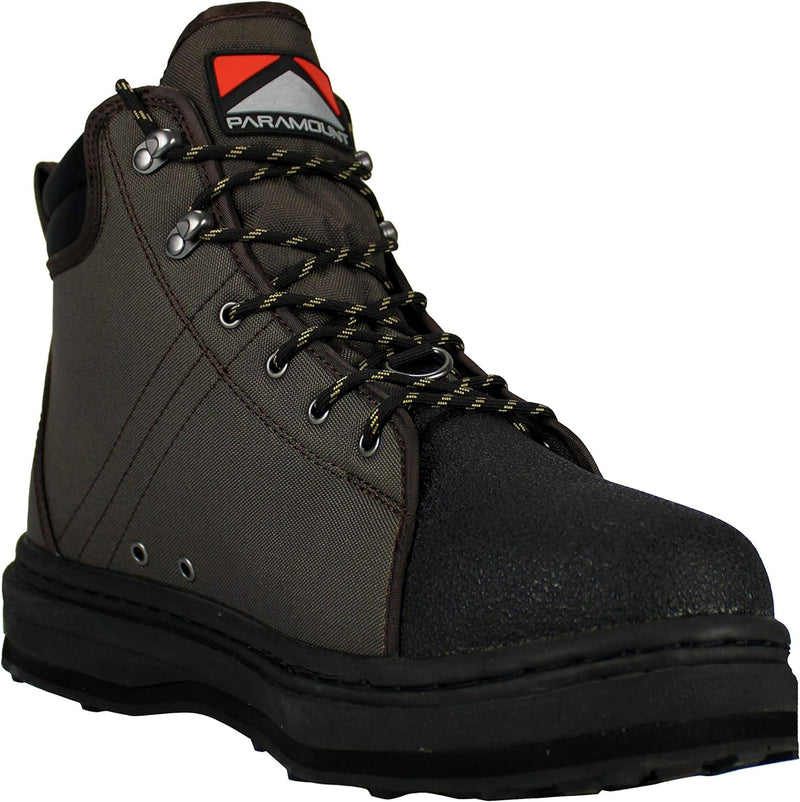 Paramount Outdoors Stonefly Cleated Sole Wading Boot, Rubber Bottom Wading Shoe Men's Women's and Youth