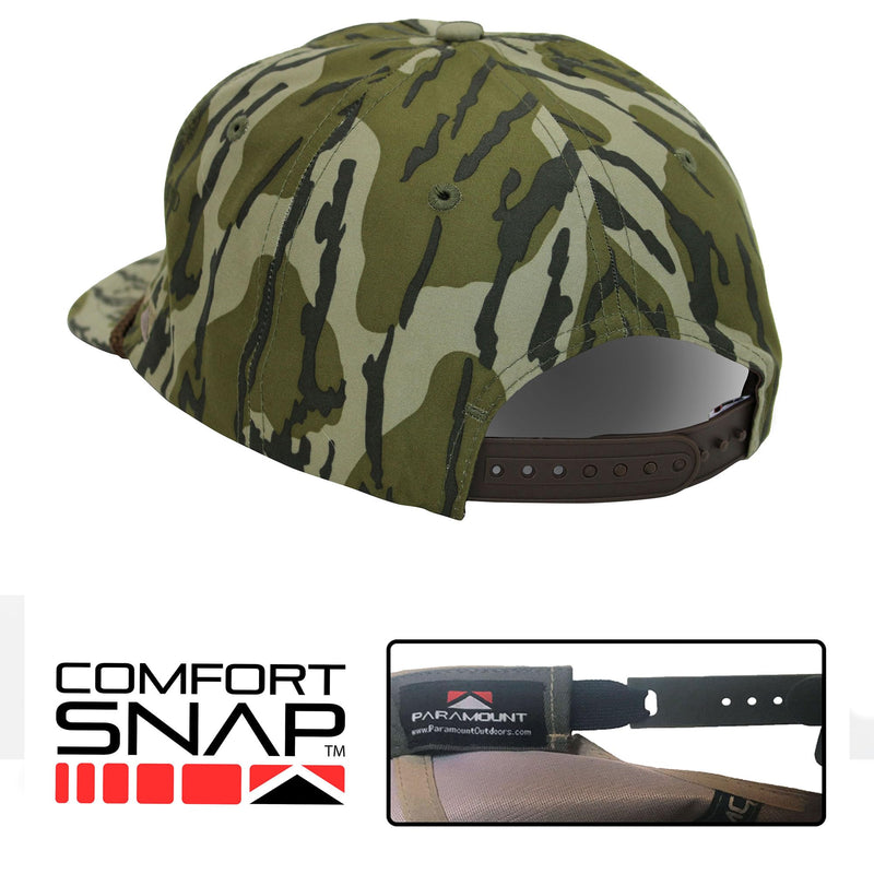 Paramount Outdoors Turkey Feather Bottomland Mesh Back Comfort Snap Snapback, Turkey Hunting Cap