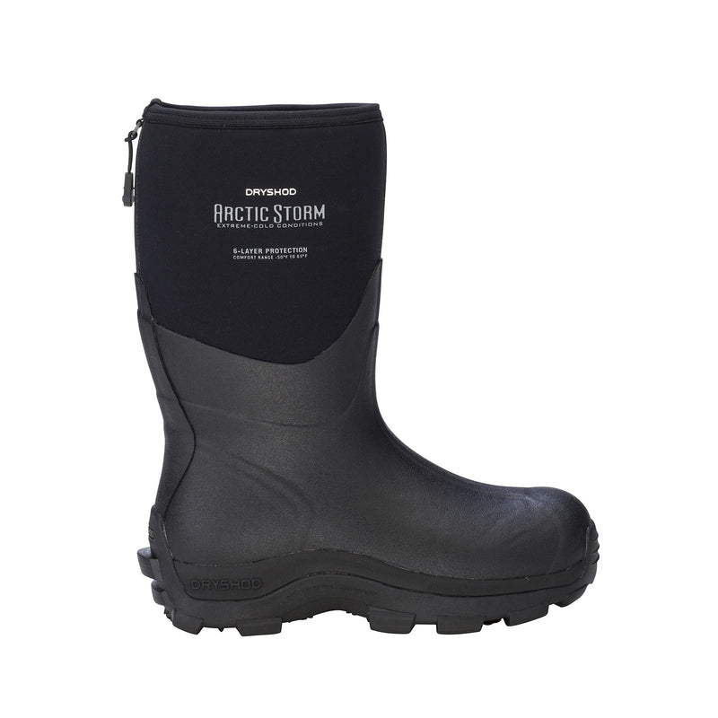 Dryshod Arctic Storm Winter Boot | Mid-Calf Height |Black/Grey | Waterproof | Extreme Cold