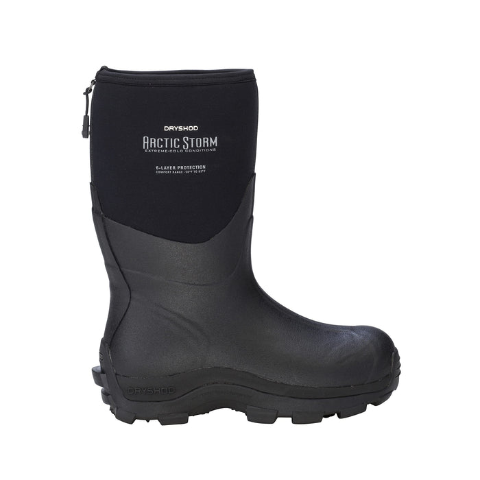 Dryshod Arctic Storm Winter Boot | Mid-Calf Height |Black/Grey | Waterproof | Extreme Cold