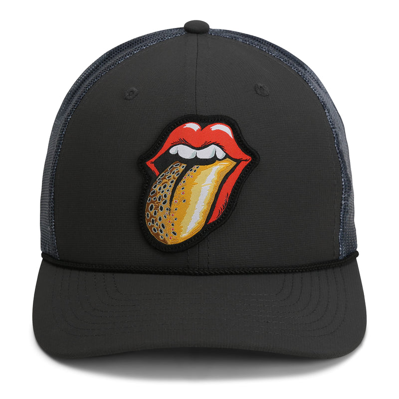 Paramount Outdoors Trout Tongue Fly Fishing Brown Trout 6-Panel Rope Cap Fly Fishing Cap (Brown)