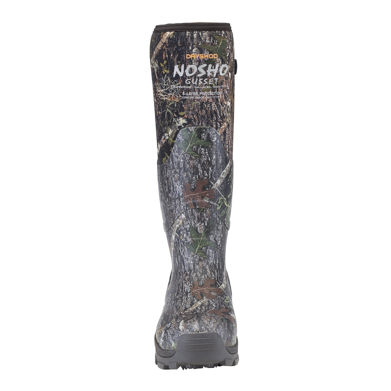 Dryshod Men's NoSho Gusset Rubber Hunting Boot | Insulated | Waterproof | Full Camo | Size 11