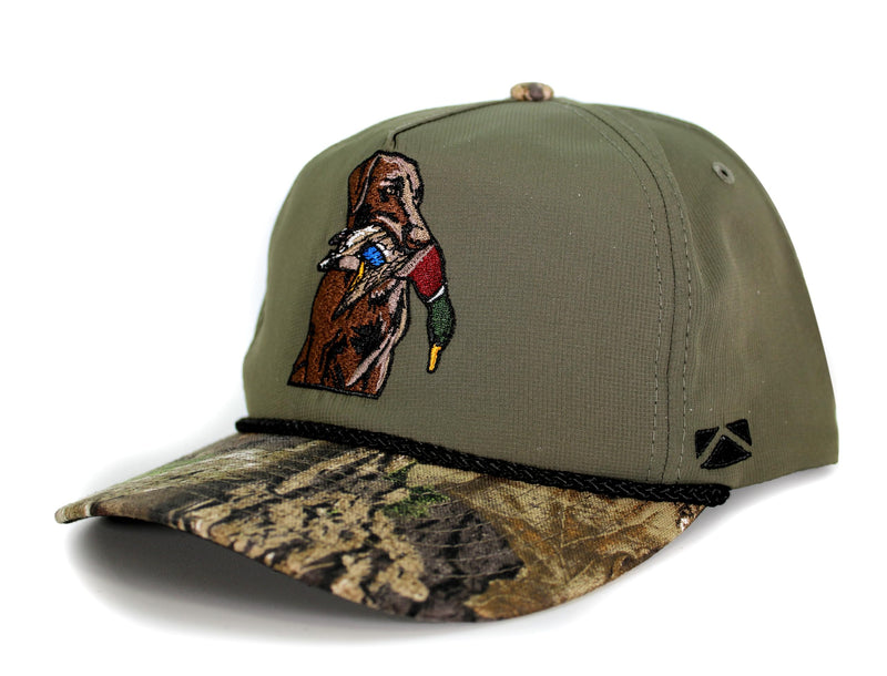 Paramount Outdoors Baseball Cap for Men with Wax Cloth Visor on Heavy Cotton Canvas Fabric (Olive - OSFA)