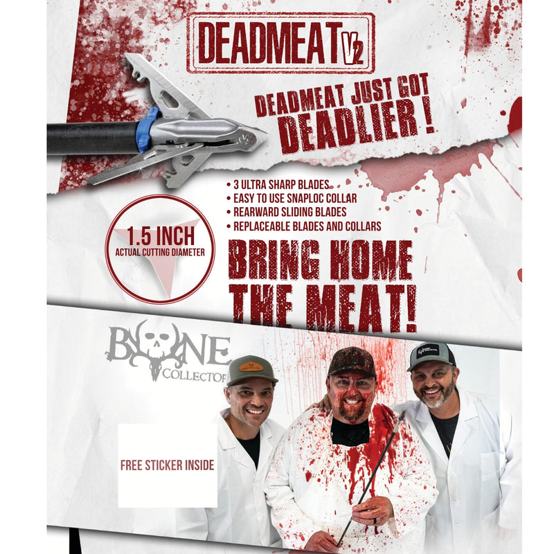 G5 Outdoors Deadmeat Broadhead, 3-Blade