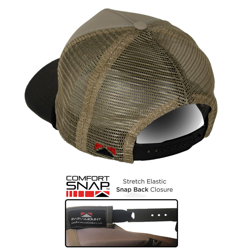 Paramount Outdoors Turkey Feather Bottomland Mesh Back Comfort Snap Snapback, Turkey Hunting Cap