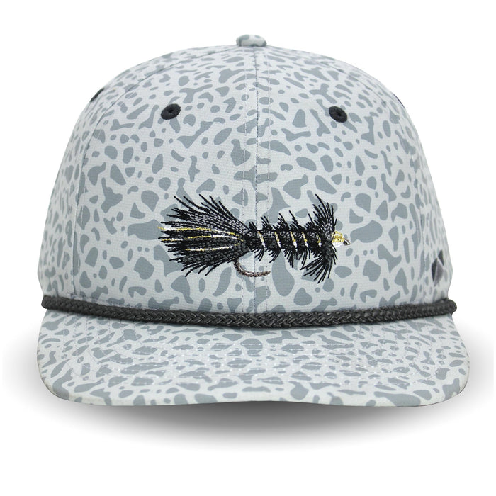 Paramount Outdoors Hat 5-Panel Throwback Fly Fishing Trucker hat with Quick Dry Fabric and Stretch Comfort Snapback