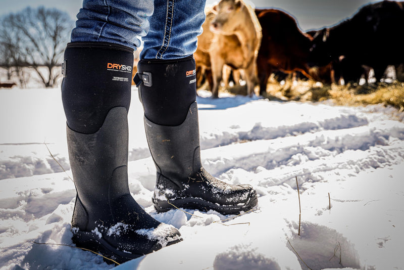 Dryshod Mens Haymaker Hi Rubber Farm Boots |Rubber | Waterproof