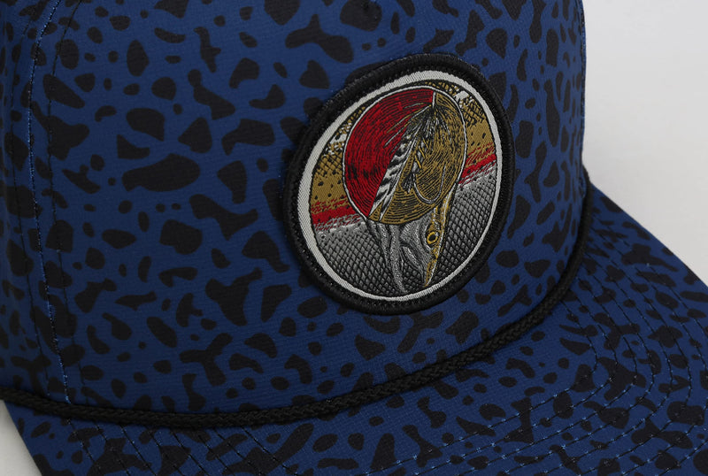 Paramount Outdoors Dead Drift Fly Fishing Patch 5-Panel Vintage Trucker Rope Cap, Fly Fishing Cap