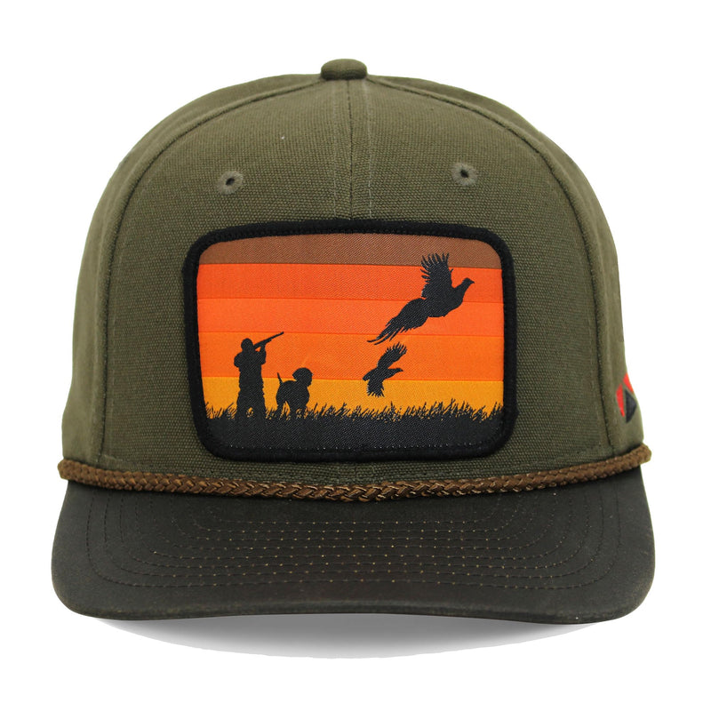 Paramount Outdoors Upland Pheaseant Trucker Hat for Men Meshback Ringneck Rope Cap