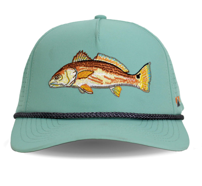 Paramount Outdoors Hat 5-Panel Throwback Fly Fishing Trucker hat with Quick Dry Fabric and Stretch Comfort Snapback