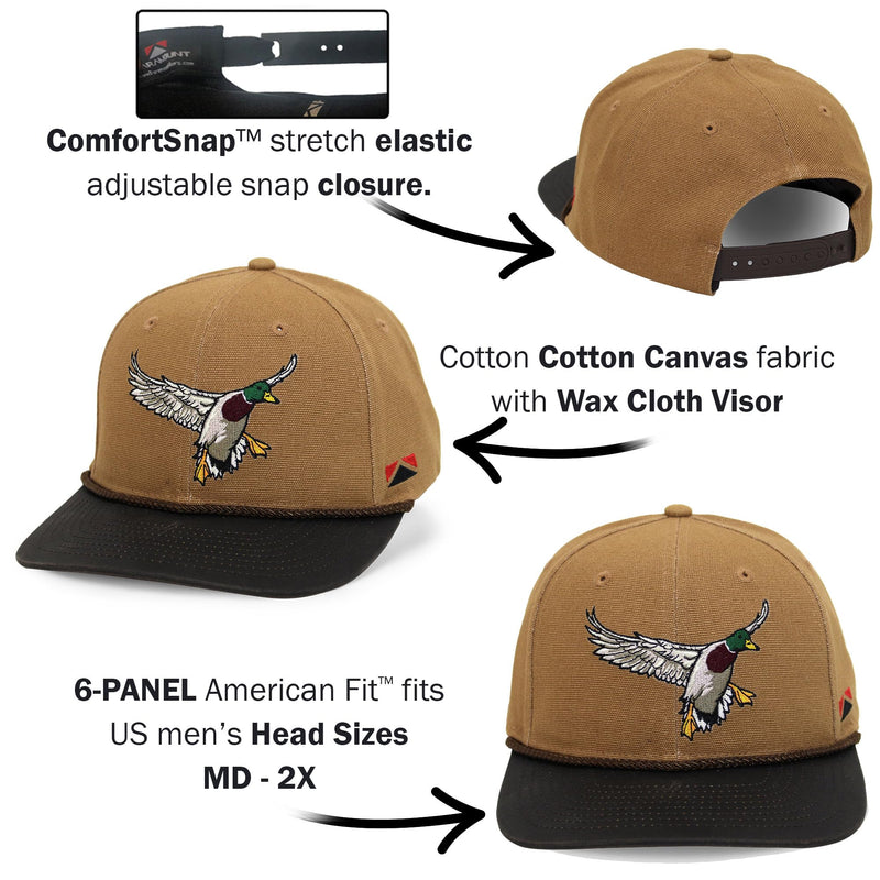 Paramount Outdoors Hat 5-Panel Throwback Fly Fishing Trucker hat with Quick Dry Fabric and Stretch Comfort Snapback