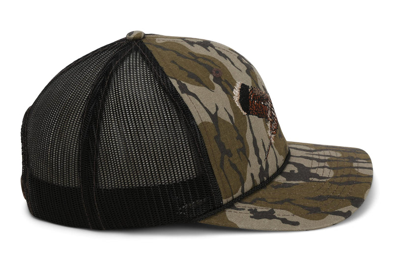 Paramount Outdoors Hat 5-Panel Throwback Fly Fishing Trucker hat with Quick Dry Fabric and Stretch Comfort Snapback