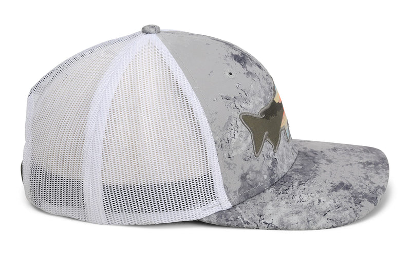 Paramount Outdoors Sunset Fish Silhouetee Performance Trucker Hat Mountain Fishing Rope Cap (Slate - OSFA)