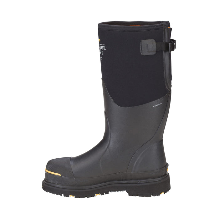 Dryshod Mens Steel-Toe Gusset Work Safety Boots | Waterproof | Slip Resistant | Rubber | Black | Size 10