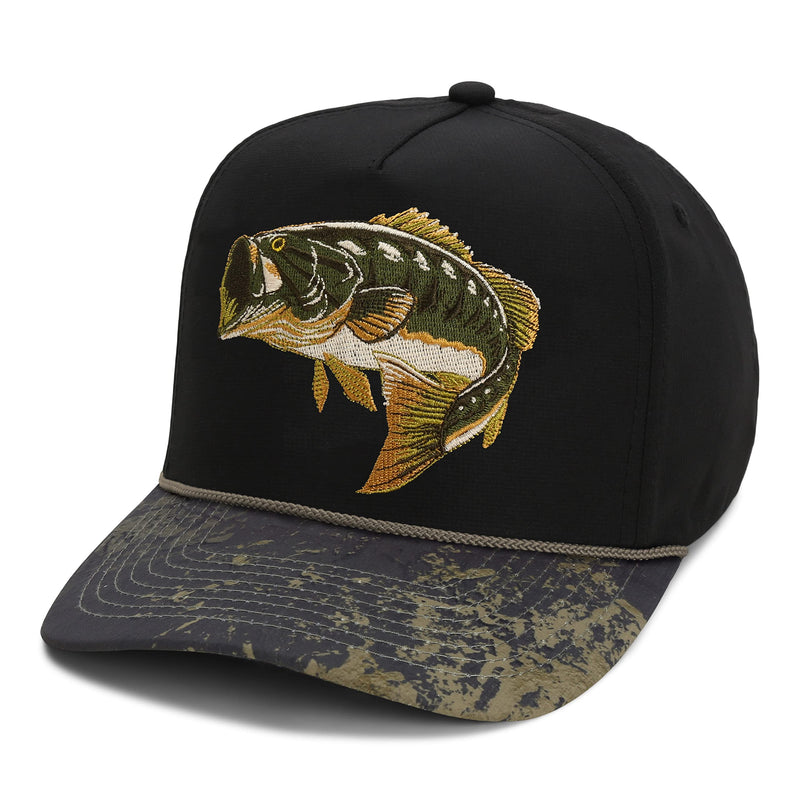 Paramount Outdoors Hat 5-Panel Throwback Fly Fishing Trucker hat with Quick Dry Fabric and Stretch Comfort Snapback